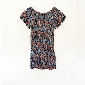 BLACK PAISLEY ROMPER